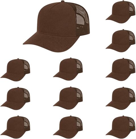 قبعة The Hat Pros Cap America i3021 Heritage سروال قصير متوسط ​​الحجم 5 ألواح شبكية BackTrucker مع إغلاق Snapback قابل للتعديل in Kuwait
