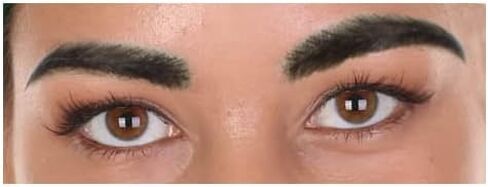 HPO الكبار للجنسين شعر بشري مزيف ذاتي اللصق حواجب كثيفة | الجدة شعر الوجه كاذبة in Kuwait