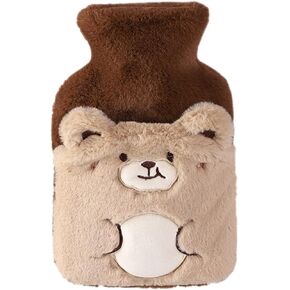 NUOBESTY Reusable Hot Water Bag with Plush Cover Cute Cartoon Leak Portable Warm Water Bottle for Comfort for Hands Warmth in Saudi Arabia