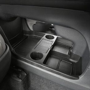 JYCDC for Toyota Sienna 2021-2024 Accessories in-car Trash can Second Row Cup Holder Design Trash can Modification Waterproof Utility Box car Upgrade(Black) in Saudi Arabia