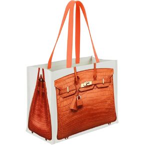 حقيبة قماش أنيقة مع طباعة مستوحاة من الفخامة - حقيبة هدايا مرحة للنساء، هدية أنيقة للعطلات، قابلة للطي للاستخدام اليومي in Kuwait