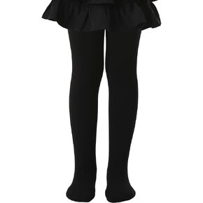 جوارب ضيقة حرارية مبطنة بالصوف للفتيات الصغيرات دافئة للشتاء باللون الأسود تحت الفستان للأطفال لباس ضيق للرقص السميك in Kuwait