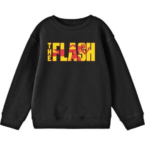 Bioworld The Flash Movie Flat Flash Crew Neck Long Sleeve Youth Black Sweatshirt in Saudi Arabia