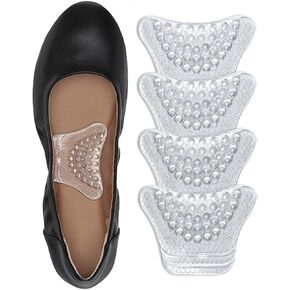 Arch Support Inserts Women, Three Height Options & Two Cutting Lines for Perfect Fit, Butterfly Design, Better Non-Slip Grip, Plantar Fasciitis Relief, Arch Support (2 Pairs, Clear, Med Arch - 2/5'') in Kuwait