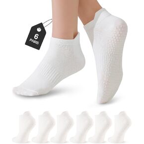 6 Pairs Pilates Socks with Grips for Women in Saudi Arabia