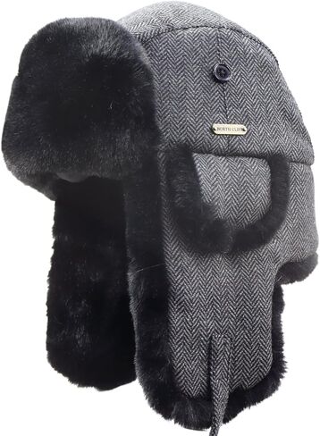 قبعة الصياد الشتوية للجنسين مقاومة للبرودة، قبعة دافئة مع غطاء للأذن للصيد والتزلج والأنشطة الخارجية in Kuwait