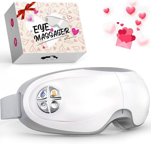 جهاز تدليك العين من لوبو بالحرارة، هدية للنساء والرجال، قناع العين مع الموسيقى والضوضاء البيضاء للصداع النصفي، العيون الجافة وتخفيف الصداع النصفي - عيد الميلاد، هدايا عيد الميلاد للأم/الأب، لها/له in Kuwait