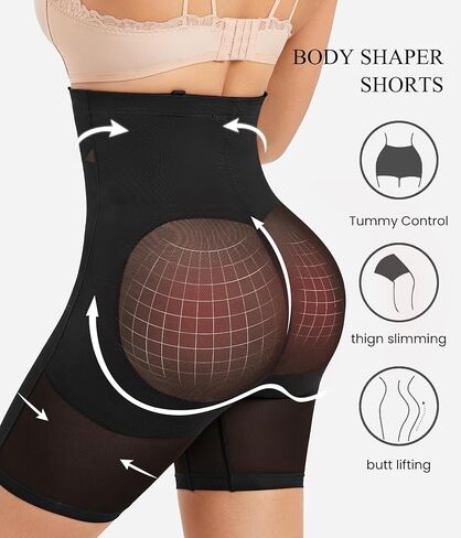 KUMAYES Tummy Control Shapewear for Women Faja Body Shaper High Waisted Underwear Panties Waist Trainer in Saudi Arabia