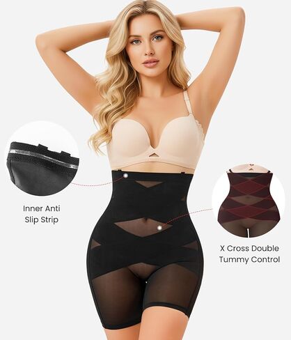KUMAYES Tummy Control Shapewear for Women Faja Body Shaper High Waisted Underwear Panties Waist Trainer in Saudi Arabia
