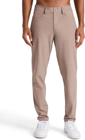 Reebok Mens 5-Pocket Voyager Oblong Pant, Tapered Slim Fit, Lightweight Poly Double-Knit Fabric in Saudi Arabia