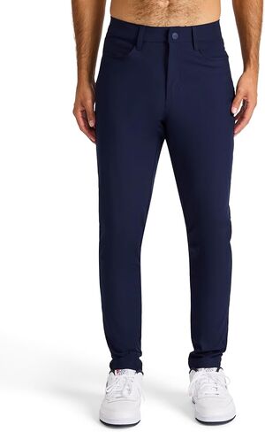 Reebok Mens 5-Pocket Voyager Oblong Pant, Tapered Slim Fit, Lightweight Poly Double-Knit Fabric in Saudi Arabia