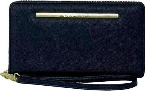 Steve Madden Zip Around Wallet Wristlet - Black in Saudi Arabia