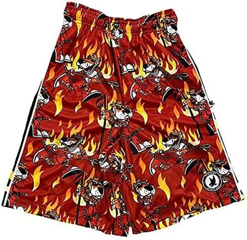 Flow Society Caliente Flow Lax Attack Boys Shorts - Kid Athletic - Basketball - Baseball - Hockey - Football - Lacrosse - Red in Saudi Arabia