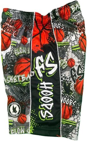 Flow Society Grey FS Hoops Attack Boys Athletic Shorts - Boys Basketball Shorts in Saudi Arabia