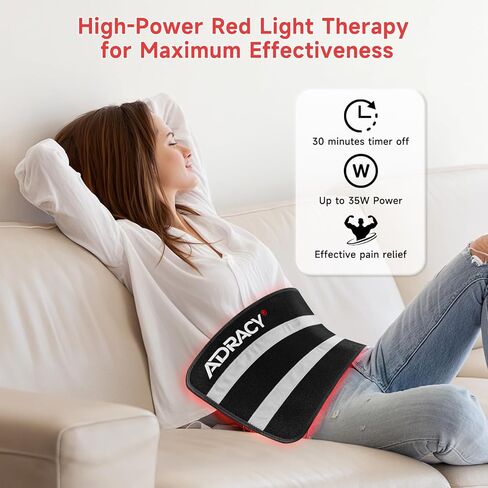 2026 وسادة العلاج بالضوء الأحمر المطورة للجسم، حزام العلاج بالضوء الأحمر المؤهل من FSA/HSA مع مؤقت، 24 بوصة × 12 بوصة بالقرب من حصيرة الضوء 660 نانومتر و850 نانومتر غلاف العلاج بالأشعة تحت الحمراء لألم عضلات الكتف الخلفي in Kuwait
