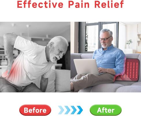 2026 وسادة العلاج بالضوء الأحمر المطورة للجسم، حزام العلاج بالضوء الأحمر المؤهل من FSA/HSA مع مؤقت، 24 بوصة × 12 بوصة بالقرب من حصيرة الضوء 660 نانومتر و850 نانومتر غلاف العلاج بالأشعة تحت الحمراء لألم عضلات الكتف الخلفي in Kuwait