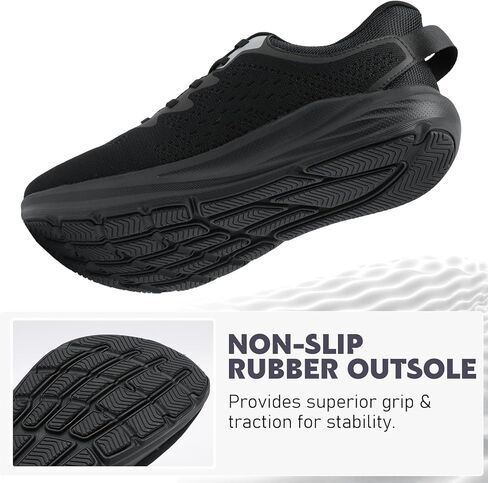 relxfeet Men’s Wide Toe Box Slip On Walking Shoes Lightweight Cushioned Sneakers for Running Tennis Gym Workout Non Slip Breathable Athletic Shoes in Saudi Arabia
