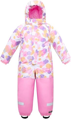 Gogokids Kids Snowsuit One Piece Ski Suit for Boys Girls 3-9 Years, Toddler Waterproof Winter Snow Suits Overalls in Saudi Arabia