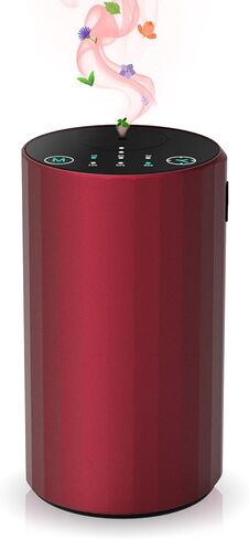 Waterless Essential Oil Diffuser Aromatherapy Scent Diffusers for Home Large Room, Bedroom, Car, Office, Desk, Battery Operated Mini Portable Air Freshener (Black) in Saudi Arabia