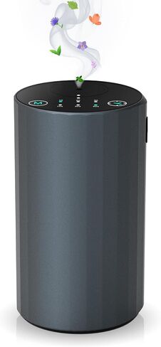 Waterless Essential Oil Diffuser Aromatherapy Scent Diffusers for Home Large Room, Bedroom, Car, Office, Desk, Battery Operated Mini Portable Air Freshener (Black) in Saudi Arabia