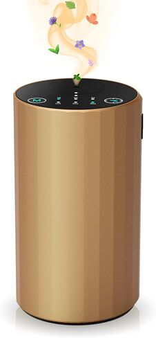 Waterless Essential Oil Diffuser Aromatherapy Scent Diffusers for Home Large Room, Bedroom, Car, Office, Desk, Battery Operated Mini Portable Air Freshener (Black) in Saudi Arabia