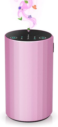 Waterless Essential Oil Diffuser Aromatherapy Scent Diffusers for Home Large Room, Bedroom, Car, Office, Desk, Battery Operated Mini Portable Air Freshener (Black) in Saudi Arabia