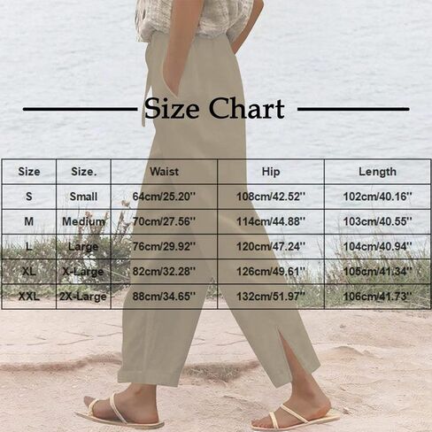 Womens Elastic High Waist Cotton Pants Loose Fit Drawstring Wide Leg Lounge Pants 2025 Fashion Palazzo Capris in Saudi Arabia