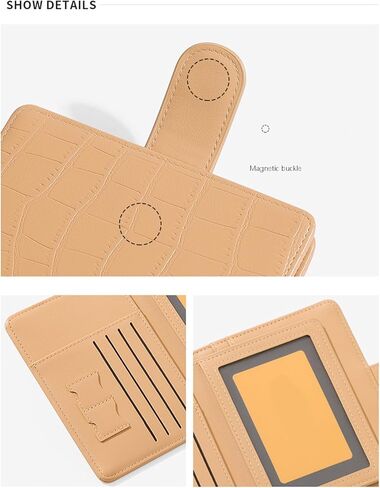 حامل جواز سفر من الجلد الفاخر وحامل بطاقات التطعيم وجواز السفر مع خاصية حجب RFID - محفظة سفر للتخزين الآمن (أحمر) in Kuwait