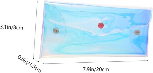 محفظة بلاستيكية محمولة على شكل ظرف صغير لحمل النقود ومنظم متعدد الأغراض للنساء وسماعات الأذن وتخزين العملات المعدنية وتصميم مضغوط قوي in Saudi Arabia