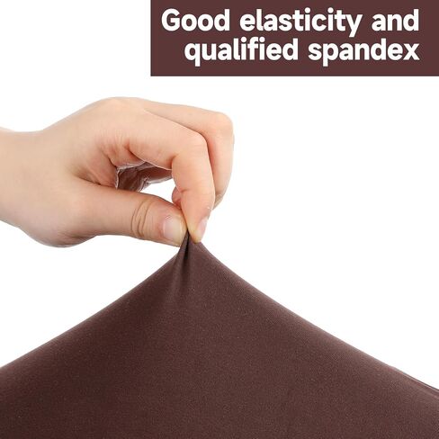 قطعتان من أغطية البراز المستديرة مقاس 13-18 بوصة للكرسي المستدير، أغطية مقاعد بار مرنة عالية قابلة للغسل وقابلة لإعادة الاستخدام وغطاء منزلق لبار المطبخ والفندق (القهوة) in Kuwait