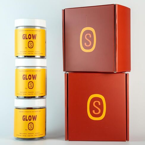 علكات التسمير مع أستازانتين وبيتا كاروتين وفيتامين ج وفيتامين هـ - دعم طبيعي للبشرة، تركيبة خالية من السكر، نباتية، غير معدلة وراثيًا، 60 علكة لبشرة صحية متألقة in Kuwait