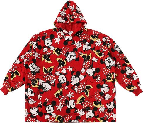 Bioworld Minnie Mouse Classic Adult Long Sleeve Sherpa-Lined Hooded Blanket in Saudi Arabia