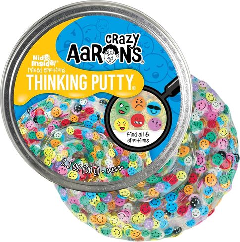 Crazy Aaron's Thinking Putty® - Ninja - Multi-Color Sensory Putty for Kids and Adults in a 4" Tin - Creative and Endless Fun, Stress Relief Therapy Toys, Never Dries Out - Made in USA in Saudi Arabia