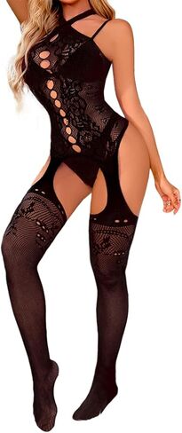 Woman Lingerie Tights Fishnet Body Stockings Mini Top Pantyhose Dancer Outfits in Saudi Arabia