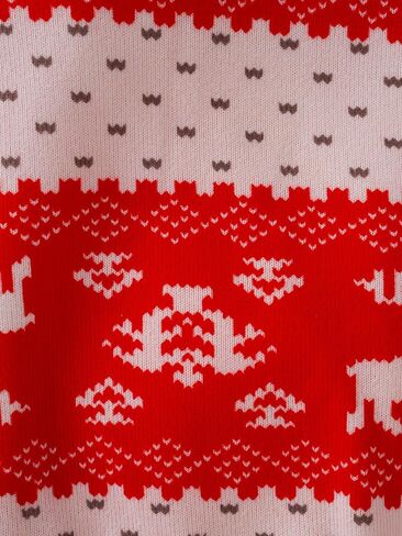 Little Boys/Girls Ugly Christmas Sweatshirts Sherpa Lined Long Sleeve Crewneck Pullover Kids Winter Warm Tops 4t-8t in Saudi Arabia