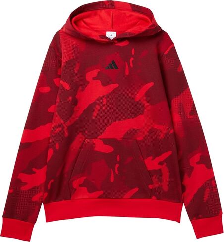 بلوفر بغطاء للرأس من الصوف المموه من adidas Boys Aop Halftone (للأطفال الكبار) in Saudi Arabia