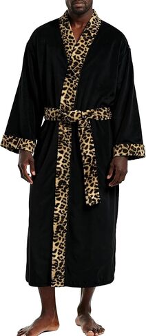 Alexander Del Rossa Men’s Plush Fleece Robe – Warm, Cozy, Winter Lounge Robe with Pockets in Kuwait