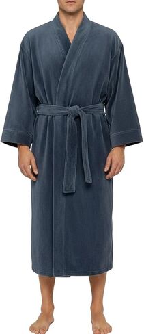 Alexander Del Rossa Men’s Plush Fleece Robe – Warm, Cozy, Winter Lounge Robe with Pockets in Kuwait