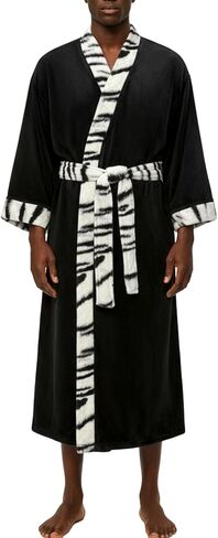 Alexander Del Rossa Men’s Plush Fleece Robe – Warm, Cozy, Winter Lounge Robe with Pockets in Kuwait