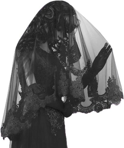 Wedding Bride Veil Beautiful Long Veil with lace at Edge Waist Length in Saudi Arabia