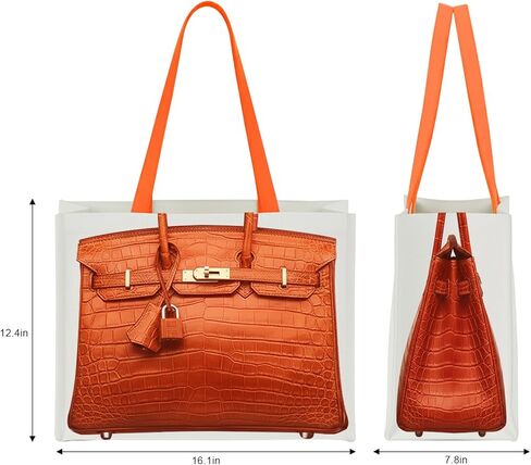 حقيبة قماش أنيقة مع طباعة مستوحاة من الفخامة - حقيبة هدايا مرحة للنساء، هدية أنيقة للعطلات، قابلة للطي للاستخدام اليومي in Kuwait