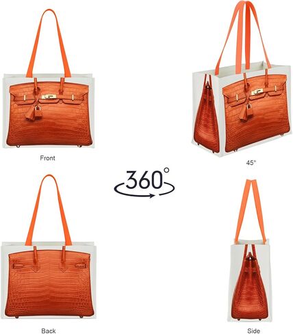 حقيبة قماش أنيقة مع طباعة مستوحاة من الفخامة - حقيبة هدايا مرحة للنساء، هدية أنيقة للعطلات، قابلة للطي للاستخدام اليومي in Kuwait