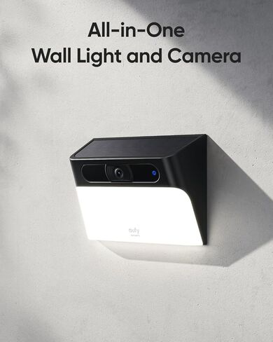 eufy Security Solar Wall Light Cam S120 (عبوتان)، كاميرات أمان تعمل بالطاقة الشمسية لاسلكية في الهواء الطلق، كاميرا 2K، طاقة إلى الأبد، ضوء نشط للحركة، اكتشاف الذكاء الاصطناعي، IP65 مقاوم للماء، أضواء كاشفة (متجددة) in Saudi Arabia