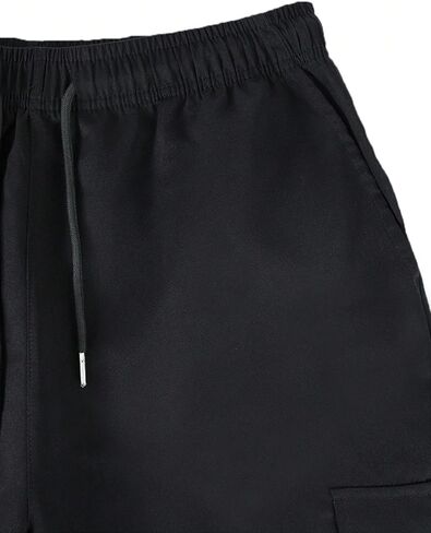 Men's Black Relaxed-Fit Work Shorts - Premium Everyday Utility Wear, Breathable Durable Cotton Casual Outdoor in Saudi Arabia