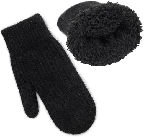 Winter-Gloves Warm-Knitted-Mittens for Women Men - Winter Stretchy Knit Gloves Soft Elastic Mittens for Cold Weather in Saudi Arabia
