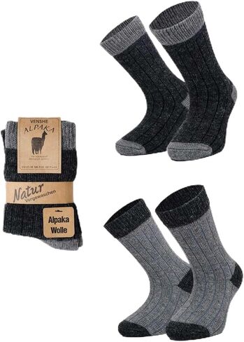Alpaca Wool Socks for Kids, Children Alpaca Wool Winter 2 Pairs Socks - Soft, Warm, and Cozy Crew Socks for Kids in Saudi Arabia