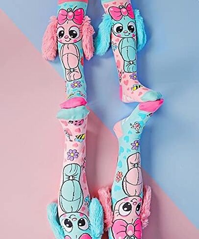 MADMIA Children's Unisex Socks, Brown Bunny Pattern, Toddler Size 3-5 Years, 1 Pair in Saudi Arabia