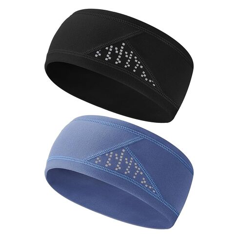 Winter Headband for Men Women Fleece Ear Warmers for Cold Weather Reflective Ear Muffs for Running, Cycling, Skiing in Saudi Arabia