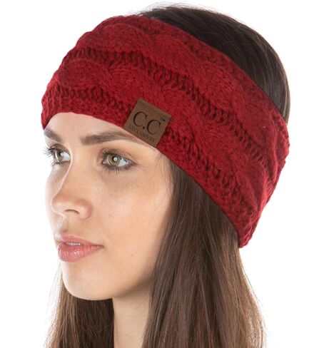 Funky Junque Women’s Fleece-Lined Knit Headband – Confetti Ear Warmer for Winter, Cozy Sherpa Interior, Soft Stretch Fit - Black, Purple, Orange, Teal - 4 Tone Mix in Saudi Arabia