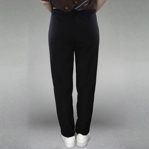 Boy's Dress Pant with Pockets Straight Leg Fit Pull-On Slim Fit School Uniform Pants Formal Stretch Chino Pants in Saudi Arabia